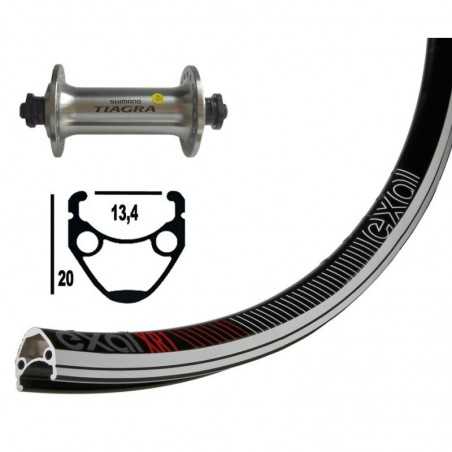 EXAL Rueda delantera 32 agujeros 700C WINORA XR-1 SHIMANO TIAGRA QR 100 MM (622-13) 703372