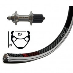EXAL Rear wheel 36 holes 700C WINORA XR-1 SHIMANO 105 QR 130 MM 10/11V (622-13) 703374