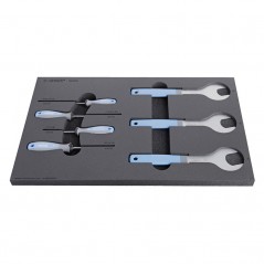 UNIOR Kit herramientas en bandeja para banco de trabajo (7 piezas) SOS 720591