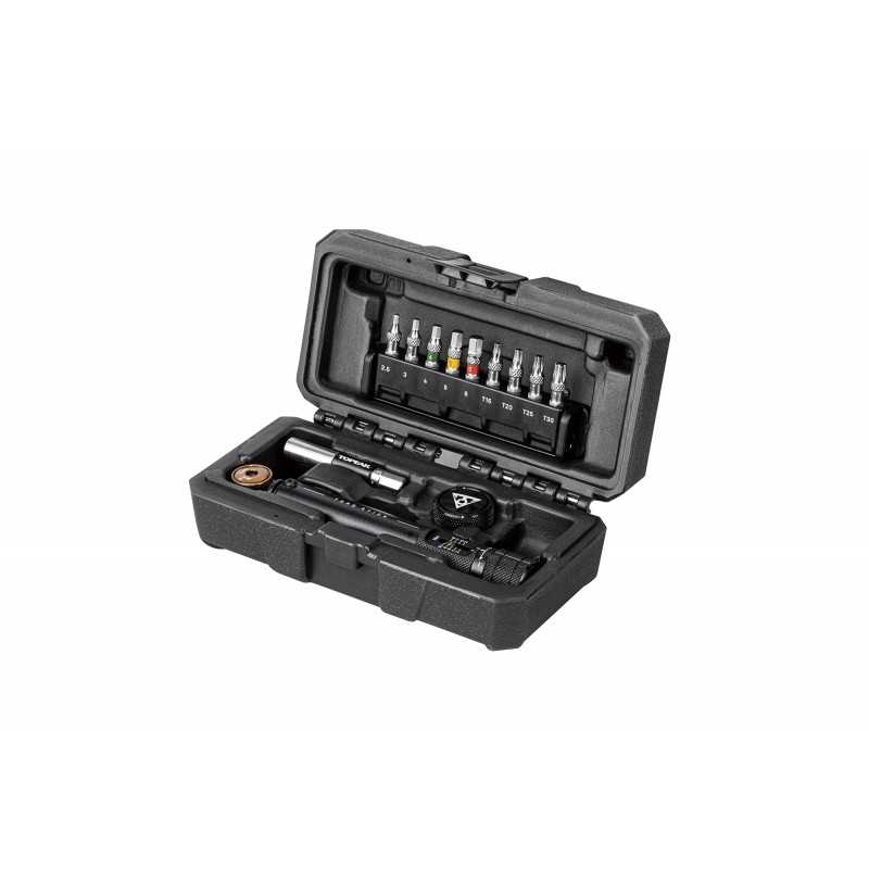 TOPEAK Llave dinamométrica + 18 piezas TORQ STICK 2-10NM 58906