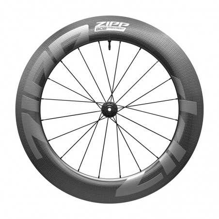 ZIPP Bicycle front wheel 808 FIRECREST DISK CENTERLOCK TUBELESS 12x100 MM CARBON 107394