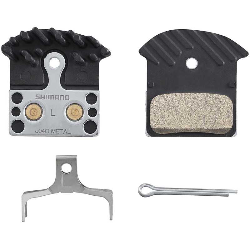 SHIMANO Set of metal brake pads cooling fin J04C XTR/DEORE XT/SLX/ALFINE 721968
