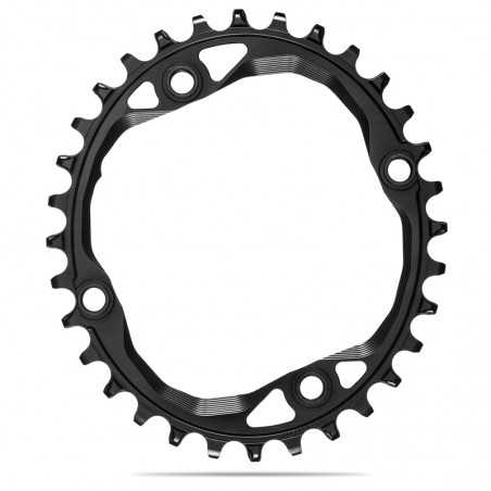 ABSOLUTE BLACK Oval crown plate 4 arms 104 BCD 1x10-12V 718928VAR