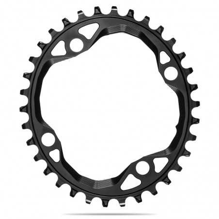 ABSOLUTE BLACK Oval crown plate 4 arms 104 BCD 1x10-12V 718929VAR