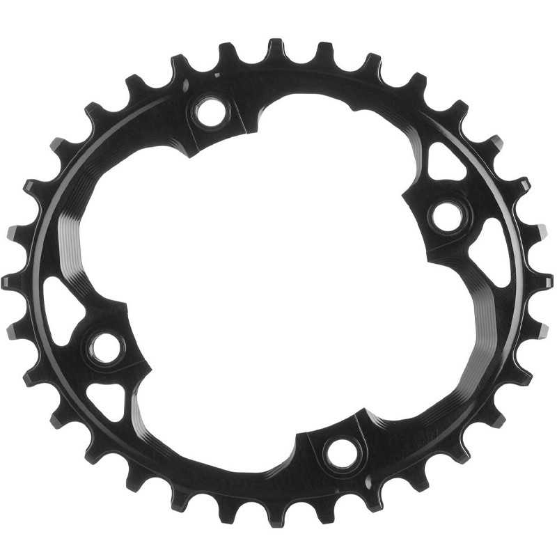 ABSOLUTE BLACK Plato corona ovalado 4 brazos rosca integrada 94 BCD 1X10-12V 718943VAR