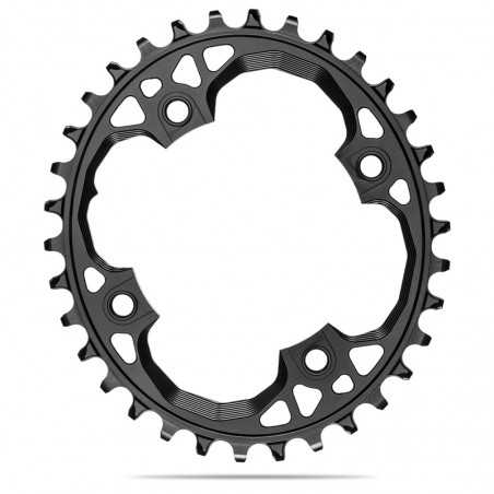 ABSOLUTE BLACK 4-arm oval crown plate with integrated thread 94 BCD SRAM 1x10-12V 718943VAR
