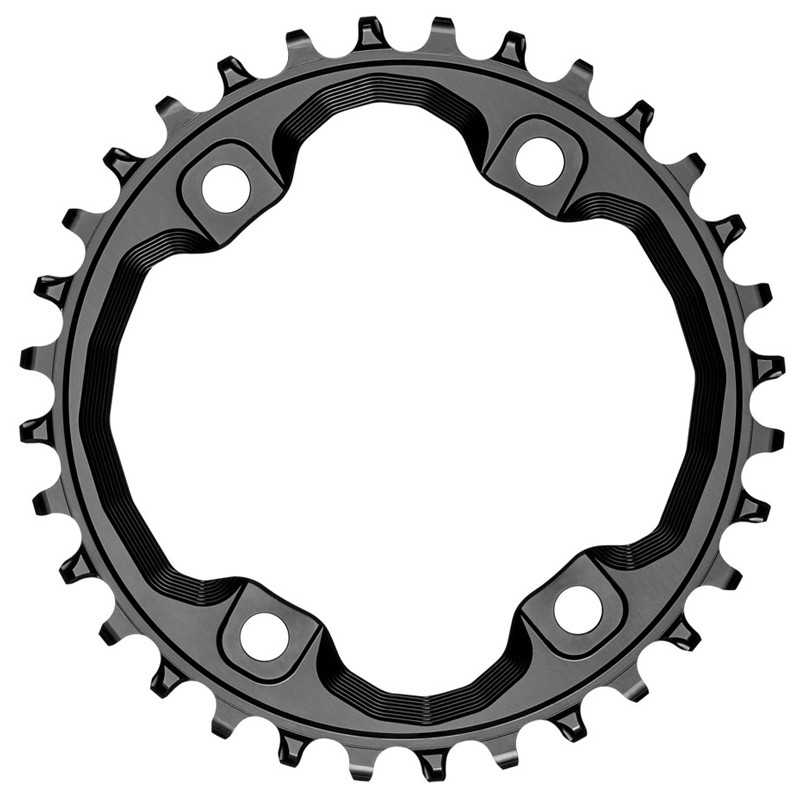 ABSOLUTE BLACK Plato corona asimétrico 4 brazos con tornillos 96 BCD SHIMANO XT M8000 718962VAR