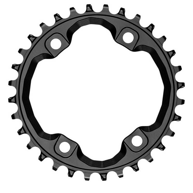 ABSOLUTE BLACK Asymmetric crown plate 4 arms with screws 96 BCD SHIMANO XT M8000 718962VAR