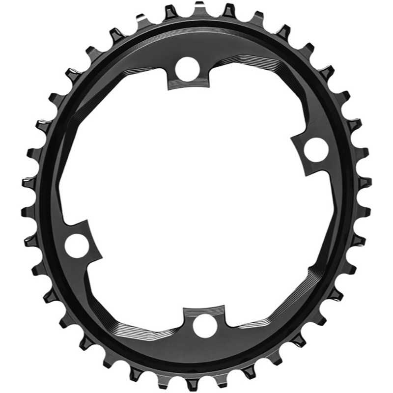 ABSOLUTE BLACK Plato corona ovalado asimétrico 4 brazos 110 BCD APEX 1X 718966VAR