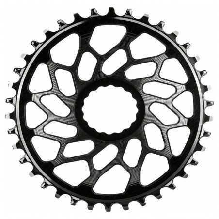 ABSOLUTE BLACK oval crown plate DIRECT MOUNT EASTON GRAVEL 1x10-12V 718975VAR