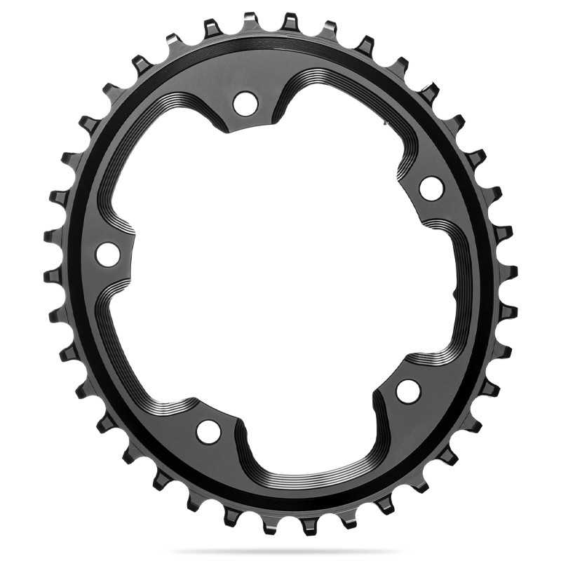 ABSOLUTE BLACK Oval crown plate 5 arms 110 BCD CX SHIMANO 1x10-12V 718999VAR