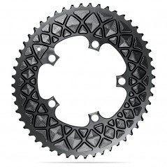ABSOLUTE BLACK Oval crown plate 5 arms 110 BCD SRAM 2x9-11V 719062VAR