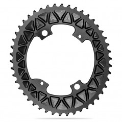 ABSOLUTE BLACK Oval crown plate 4 arms 110 BCD SUBCOMPACT SHIMANO 2x9-11V 719098VAR