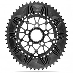 ABSOLUTE BLACK OVAL CHAINRINGS KIT DIRECT MOUNT CANNONDALE HOLLOWGRAM 2x11V 719105VAR