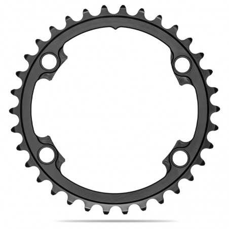 ABSOLUTE BLACK Asymmetric crown plate 4 arms 110 BCD SHIMANO 9100/8000 719118VAR