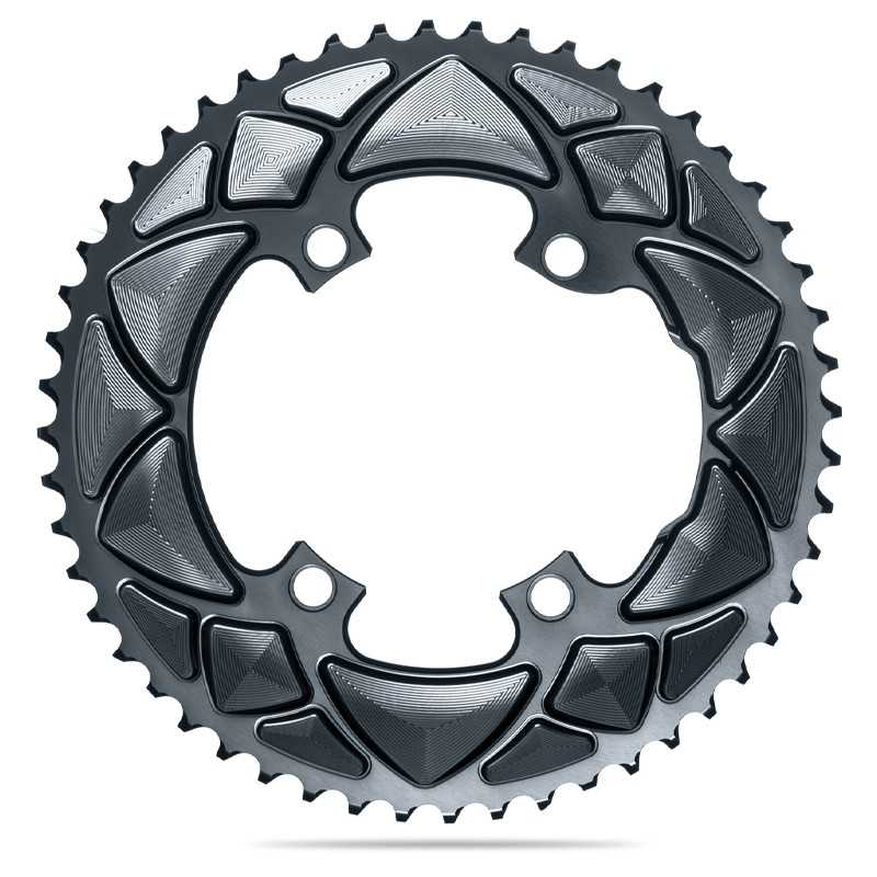 ABSOLUTE BLACK Asymmetric crown plate 4 arms 110 BCD SHIMANO 9100/8000 719122VAR