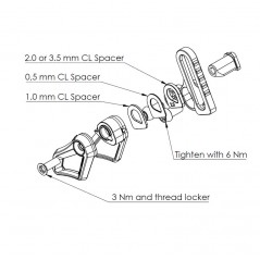 ABSOLUTE BLACK Chain guide oval and round chainring S3/E-TYPE 719154