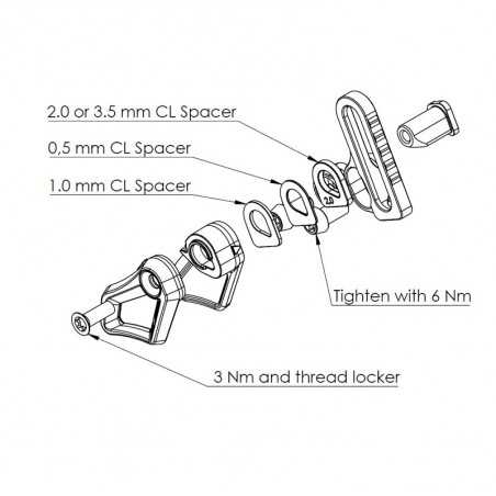 ABSOLUTE BLACK Chain guide oval and round chainring S3/E-TYPE 719154