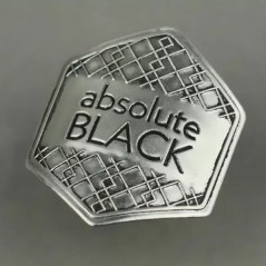 ABSOLUTE BLACK metallic sticker 43x47 MM 719156