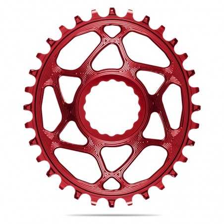 ABSOLUTE BLACK oval crown plate DIRECT MOUNT 6 MM OFFSET RACE-FACE 1x10-12V 720150VAR