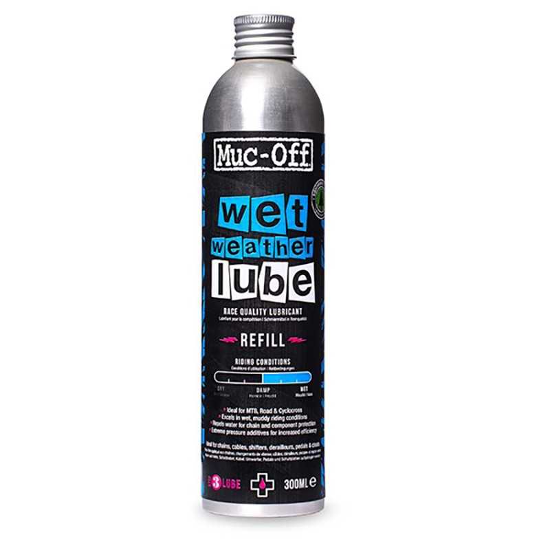 MUC-OFF Aceite lubricante cadena bicicleta para clima humedo 300 ML 722075