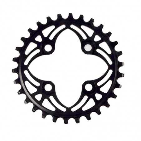 ABSOLUTE BLACK 4 ARMS CHAINRING 64 BCD NARROW WIDE 1x10-12V 720127VAR