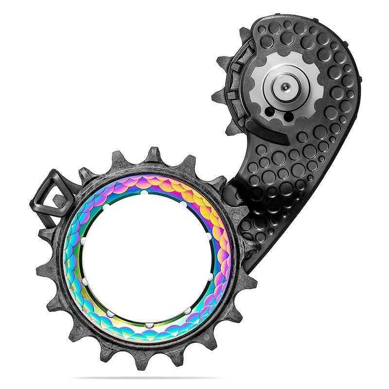 ABSOLUTE BLACK Jaula cambio trasero HOLLOWCAGE SHIMANO 9200 CARBON 720785VAR