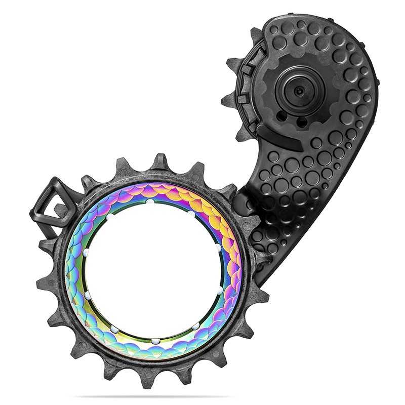 ABSOLUTE BLACK Jaula cambio trasero HOLLOWCAGE SHIMANO 8100 CARBON 720790VAR