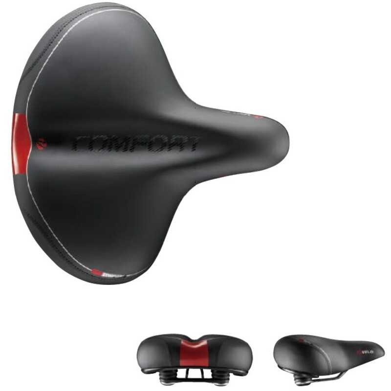 VELO Sillin asiento bicicleta prostático raíles ss con muelles B97-01 1111188