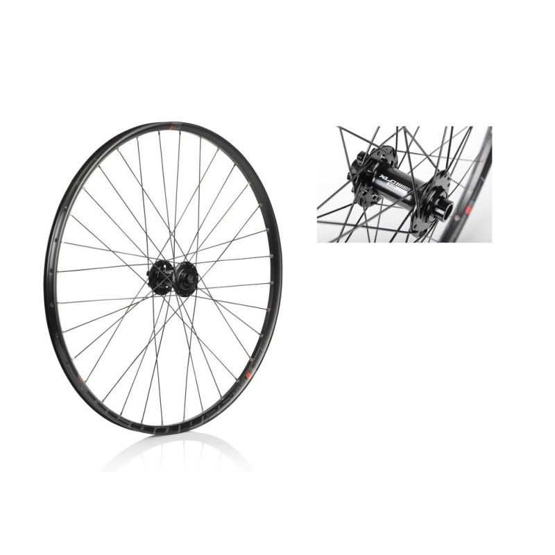 XLC Rueda delantera bicicleta para disco 6 tornillos 27.5RODI READY 25 110X15MM BOOST V.8.5MM 584-25 CON OJET.NEG TA-15 21468323