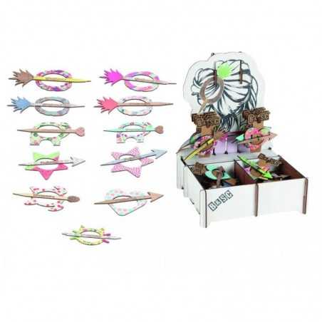 διακοσμημένη φουρκέτα 6 cm (24u)