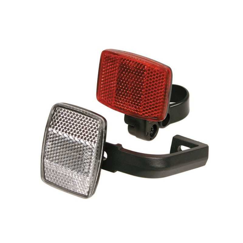 LAMPA Juego catadióptricos gran angular delantero y trasero para bicicleta LAM93500