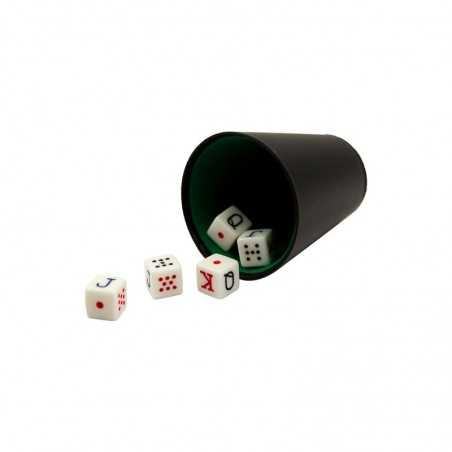 FASEBA poker dice set with cup 16285
