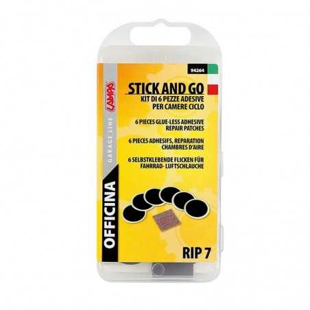 LAMPA Kit of 6 adhesive repair patches for roofs 25 MM LAM94264