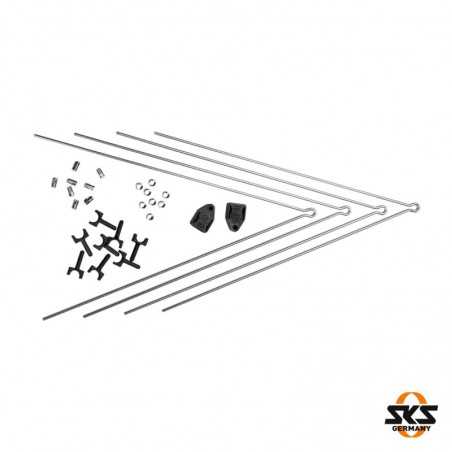 SKS Kit 4 varillas + 2 clips tornilleria para guardabarros bicicleta 4002556120122