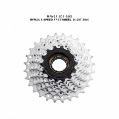 SUN RACE Cassette casete piñones MFM2A 6-SPEED FREEWHEEL 14-28T 4710944259599