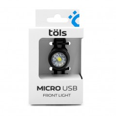 TÖLS Bicycle front light MICRO USB 10 LUMENS 8436577116578