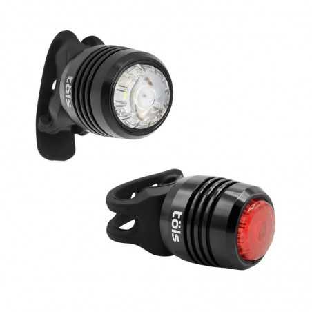 TÖLS Bicycle light set MICRO USB 10/ 5 LUMENS 8436577116592