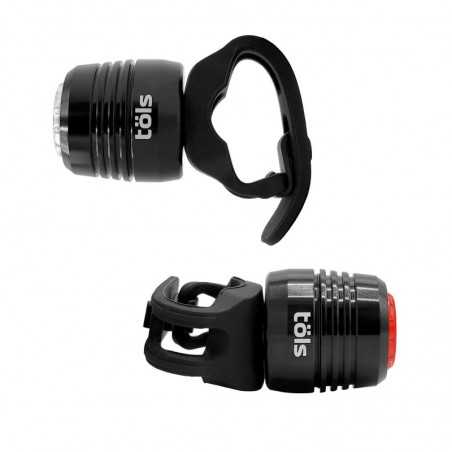 TÖLS Bicycle light set MICRO USB 10/ 5 LUMENS 8436577116592