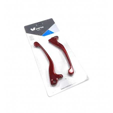 set, levers, red