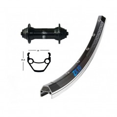 EXAL Rueda completa delantera de aluminio 28x1.75 T3000 706330