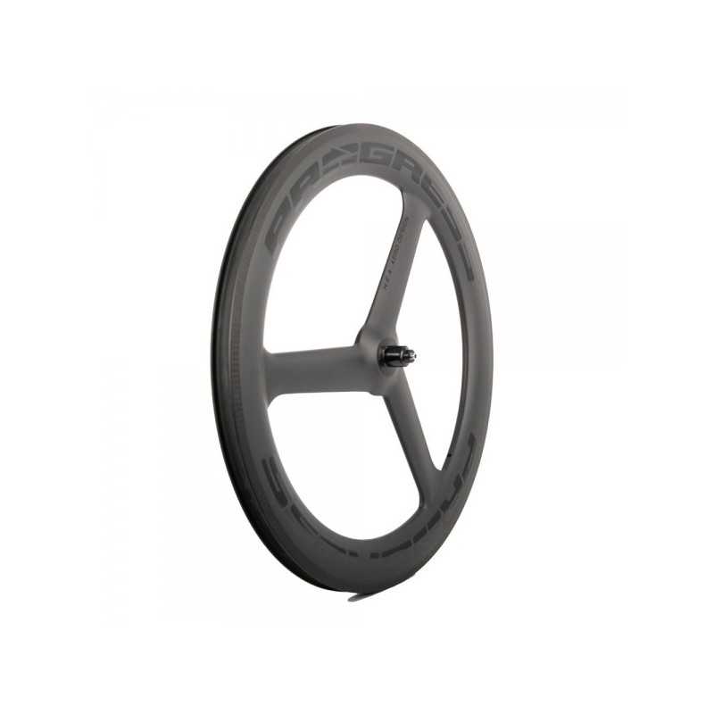 PROGRESS Bicycle front wheel A-7F 3-SPOKE CARBON PGRUA7FCDUNG