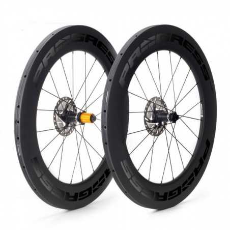 PROGRESS Wheel set for tubular tire SPACE DISC 12X100/12X142 CAMPAGNOLO PGRUSPDTJCPNG