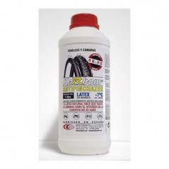 BOMPAR Tubeless anti-puncture liquid and inner tube latex karbom latex karbom 33223VAR
