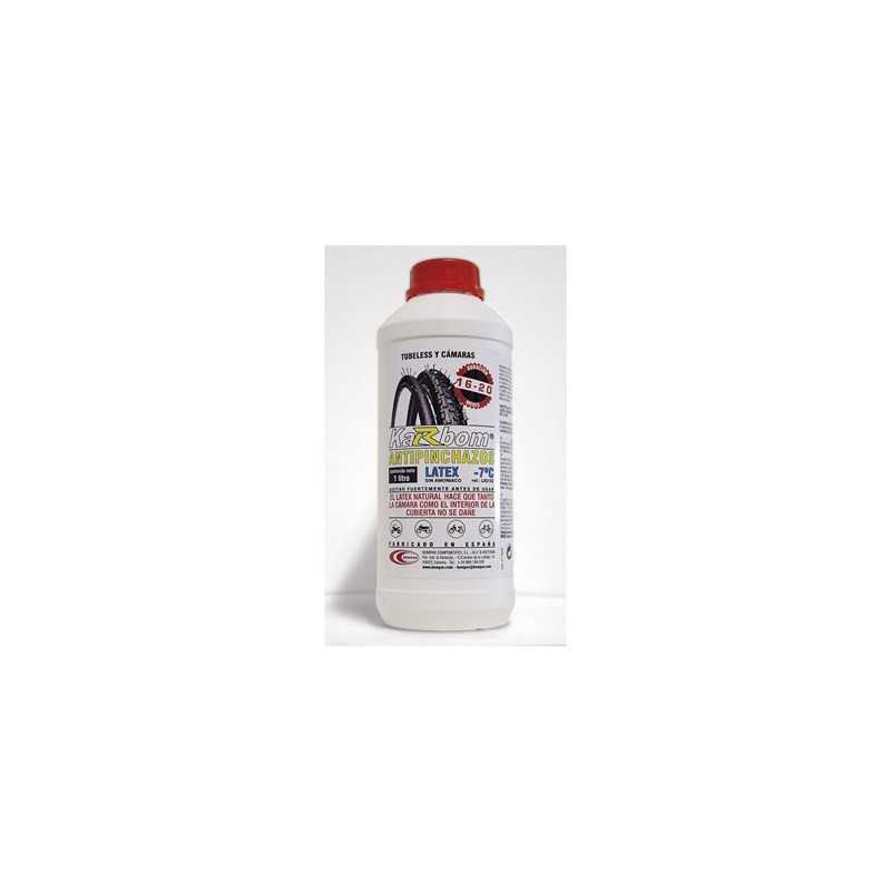 BOMPAR Tubeless anti-puncture liquid and inner tube latex karbom latex karbom 33223VAR