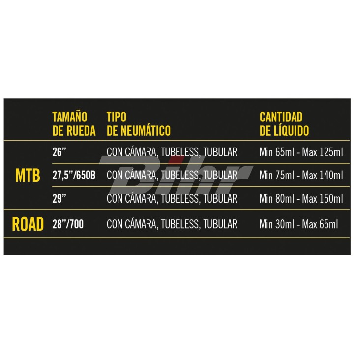 STOP PINCHAZOS Líquido antipinchazos para tubeless o cámara - STOPPINCHAZOSBI