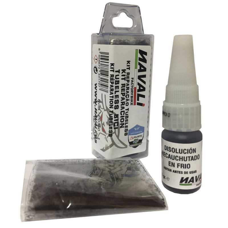 NAVALI Kit recauchutado reparacion tubeless Cubiertas sin Camara 332270