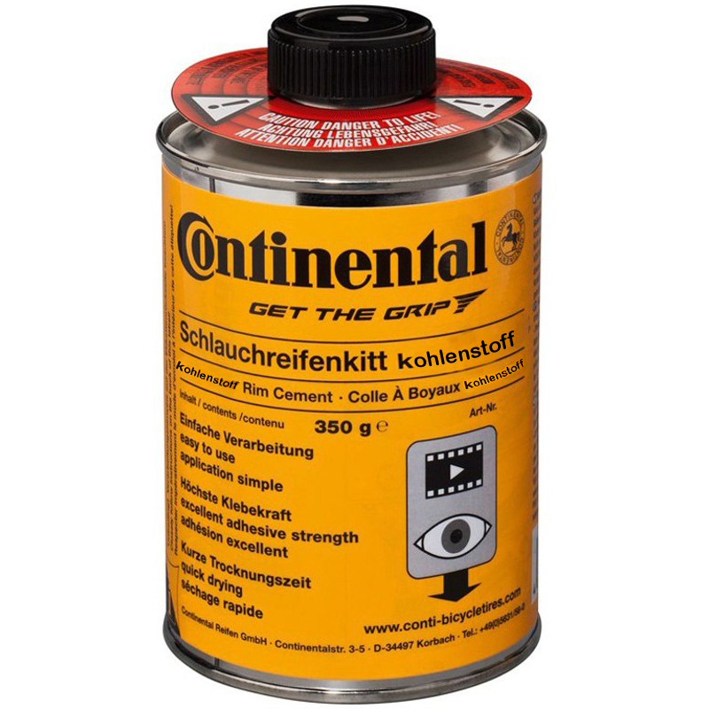 CONTINENTAL TUBULAR GLUE TUBE FOR TUBULAR RIMS carbono 350g carbono 350g 1177140017