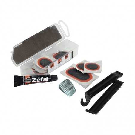 ZEFAL Kit de 8 parches para pinchazos con desmontables y pegamento bicicleta 33211
