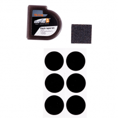 SUPER B KIT, REPAIR, PUNCTURES, 6 PATCHES, SELF-ADHESIVE, SANDPAPER, BICYCLE TB-1118 14228
